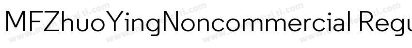 MFZhuoYingNoncommercial Regular字体转换